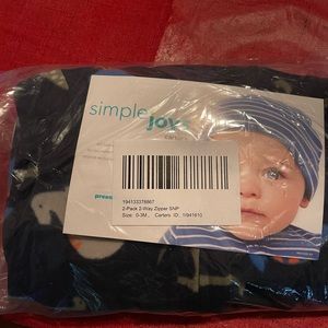 2 pack 2 way zipper fleece pajamas